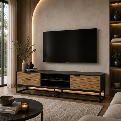 طاولة تلفزيون بتصميم أنيق 180 سم