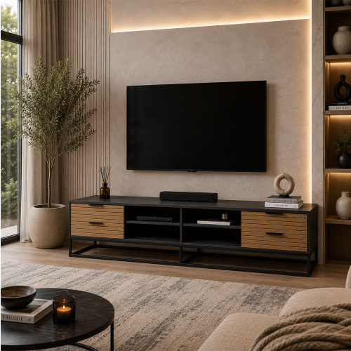 طاولة تلفزيون بتصميم أنيق 200 سم