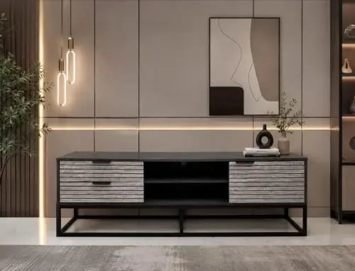 طاولة تلفزيون بتصميم أنيق 140 سم