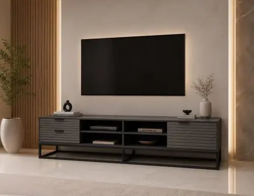 طاولة تلفزيون بتصميم أنيق 200سم