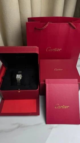 Cartier women's watch in gold and silver color