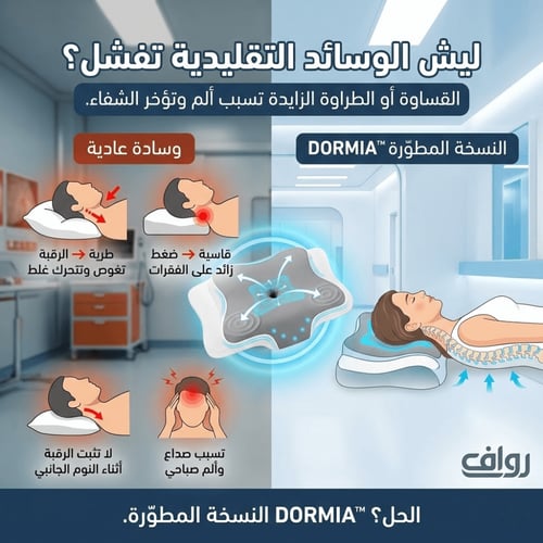 الوسادة الطبية الامريكية الآصلية DORMIA™ - النسخة...