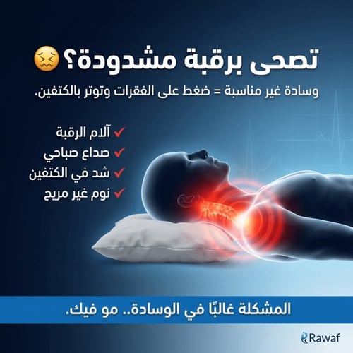 وسادة رواف الطبية بالفوم الميموري – تصميم السحابة...