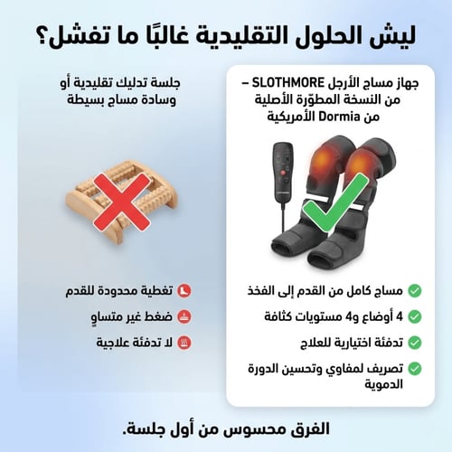 وداعاً لتعب الساقين.. استعد نشاطك مع جهاز المساج ا...