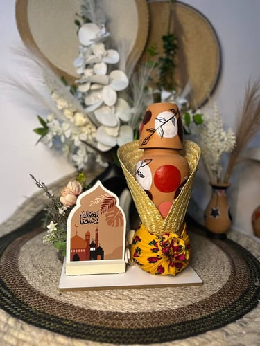 Ramadan gift with clay jug