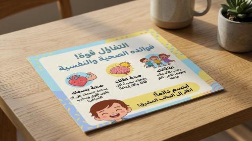 مطوية التفاؤل وفوائده الصحية والنفسية (3)