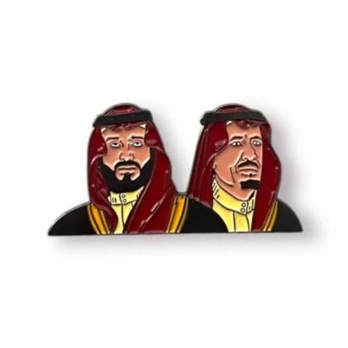 ملصق حديد شعار الملك ولي العهد 3m