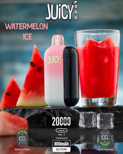JUICY BAR سحبة سيجارة جوسي بار 20000 شفطة 50 نيكوت...
