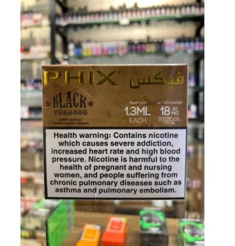 phix بكت 2 بودات فكس نكهة بلاك جاك توباكو 18 نيكوت...
