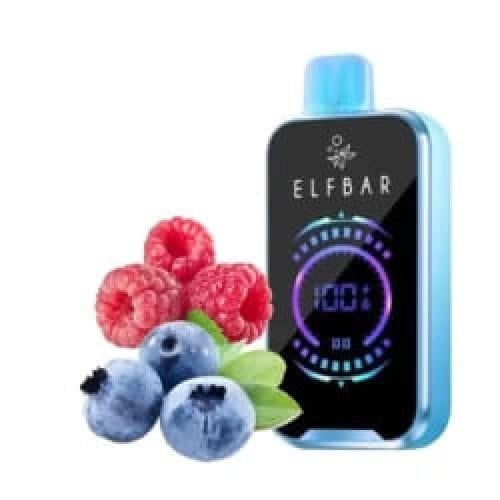 الف بار 18000 سحبة توت ازرق ورازبيري Elf Bar 18000...