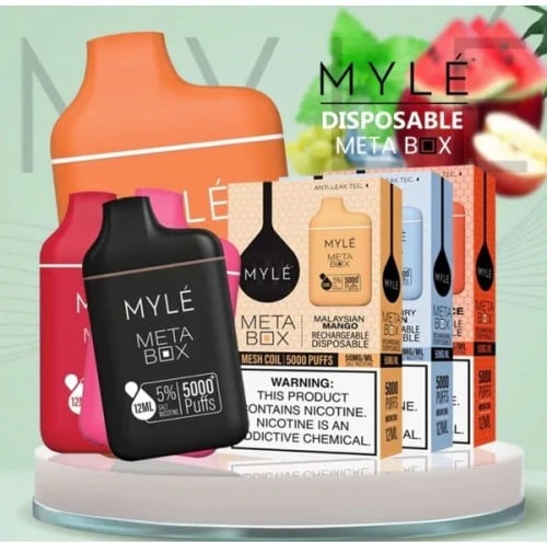 MYLE سحبة سيجارة مايلي 5000 شفطة عدة نكهات استخدام...