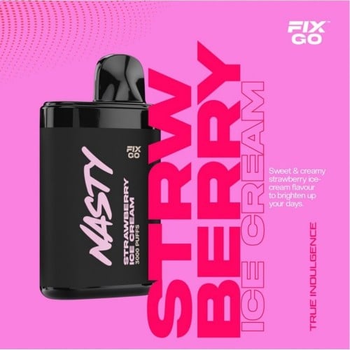 ناستي 3000 فوكس فيكس جو فراولة ايس كريم NASTY FIX...