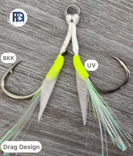 DRAG BKK light jigging Fish Leather Assist Hook /...