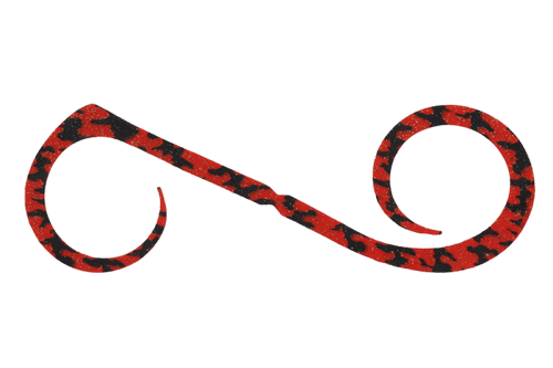 Jackal Nektie Curly 4pc/bag/ شرائط جاكال برائحة وط...