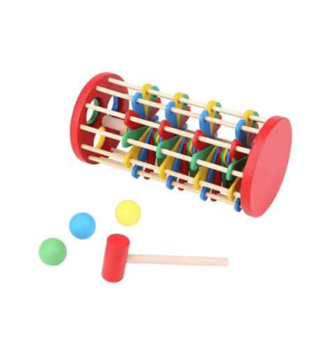 لعبة باوندينج خشبية صديقة للبيئة ومتعددة الألوان ق...