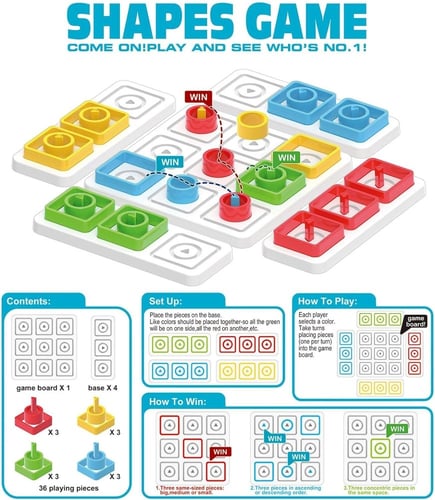 لعبة ثلاثية الفوز تكتك على شان تفوز، ركز حتى تربح