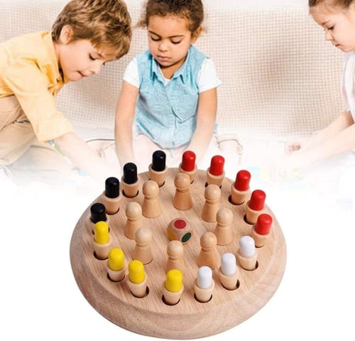 لعبة ذاكرة الألوان الخشبية