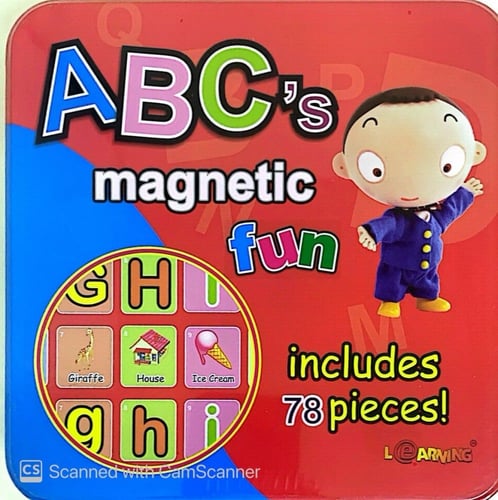 لعبة صندوق الحروف الإنجليزية المغناطيسية