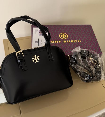 شنطة توري بورش جلد أسود