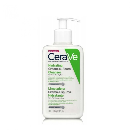 Moisturizing and foaming cleansing cream from Cera...