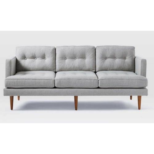 كنبة 3 مقاعد خشب سويدي و ام دي اف تايلاندي وكتان ر...