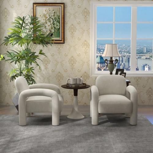 طقم كراسي جانبية ام دي اف تايلاندي و بوكلية قطعتين...