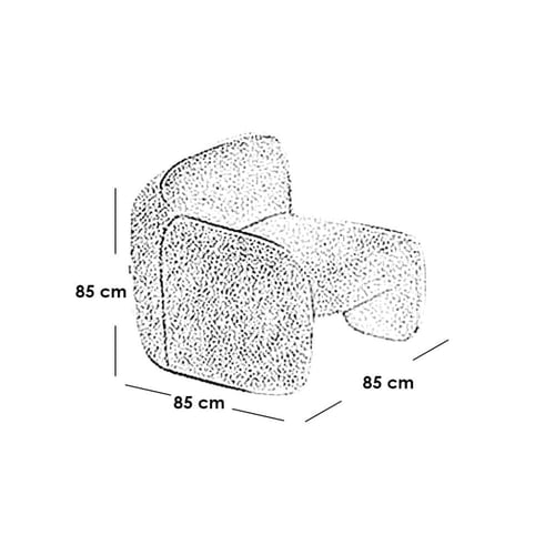 غرفة معيشة خشب سويدي وبوكليه 3 قطع - بني