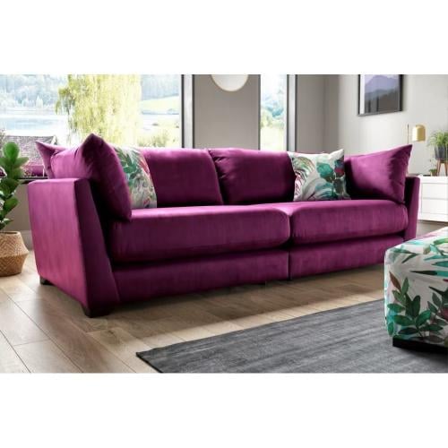 كنبة 4 مقاعد 300×85×85 سم - بنفسجي