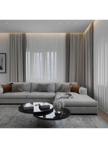 كنبة زاوية بمقاس 250x140x85x85 سم - رمادي