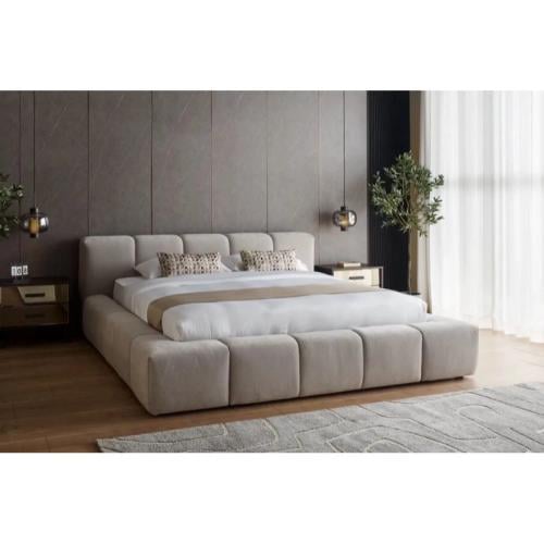 سرير, متعدد المقاسات مخمل- بيح - BA-SA311-8362