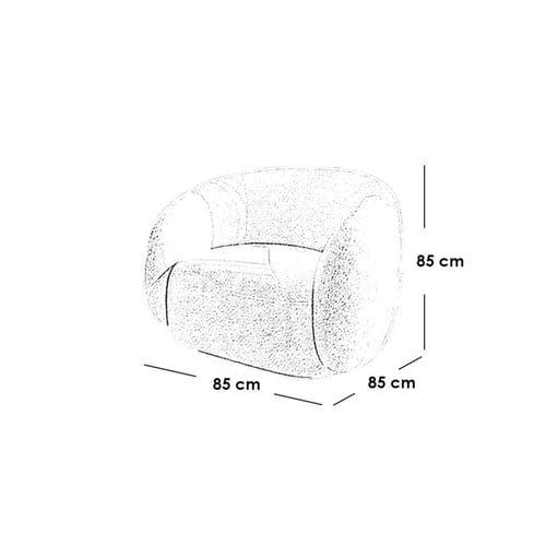 غرفة معيشة خشب سويدي وبوكليه قطعتين - اوف وايت