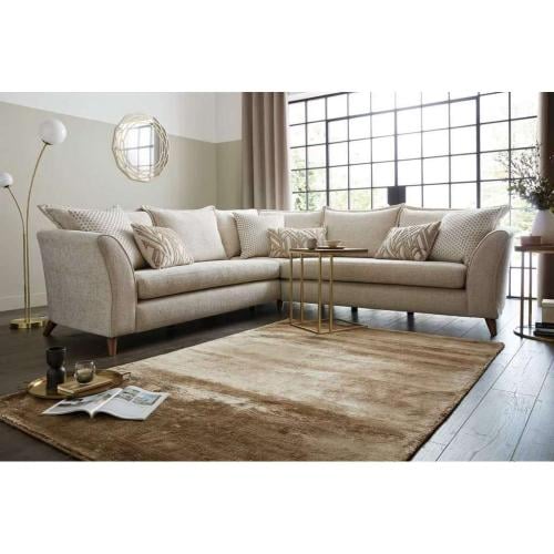 كنبة زاوية 250×250×80×85 سم - بيج