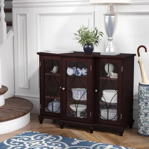 بوفيه خشب 120×45×90 سم - بني