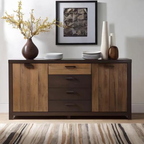بوفيه خشب 160×40×110 سم - بني