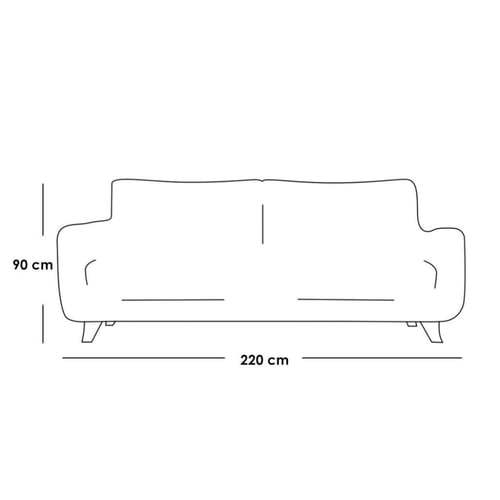 طقم غرفة معيشة 3 قطع - بيج
