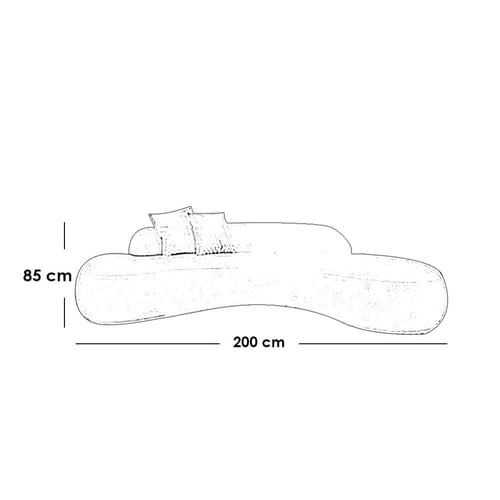 غرفة معيشة خشب سويدي ومخمل قطعتين - اوف وايت و بني