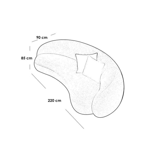 طقم غرفة معيشة 3 قطع شمواه و خشب سويدي - رمادي