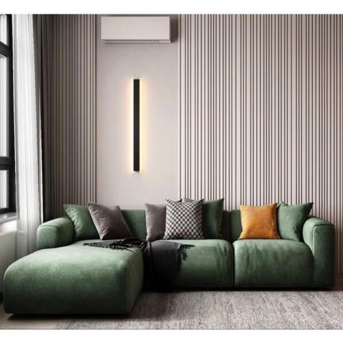 كنبة زاوية خشب سويدي و شمواه - اخضر