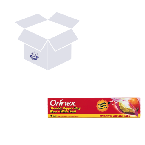 كرتون أكياس أورينكس للتخزين مع سحاب مزدوج للغلق كب...