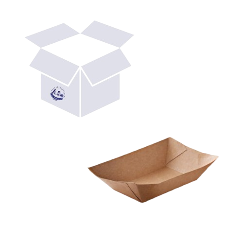 كرتون صحون ورق كرافت بني TR5