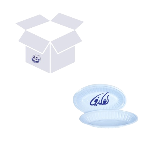 كرتون التغليف صحون بيضاوي بلاستيك 0.5
