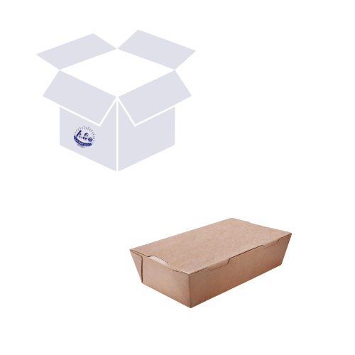 كرتون PL40 علب ورق كرافت بني مع غطاء متصل (200 حبة...