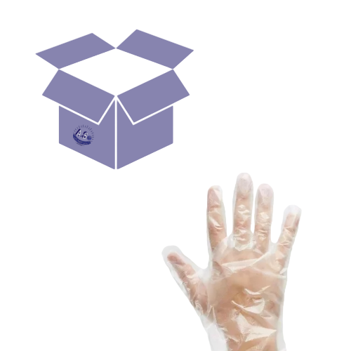 كرتون قفاز U2 شفاف ( 70 ربطة )