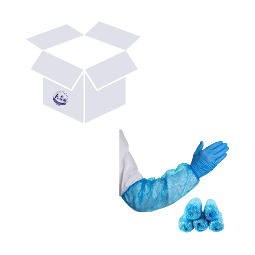 كرتون غطاء بلاستيك للذراعين أبيض / أزرق (20 ربطة )