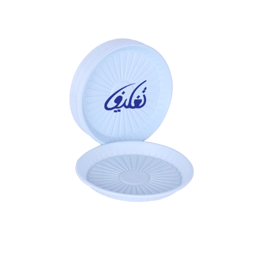 التغليف صحون دائرية بلاستيك 22 ساده
