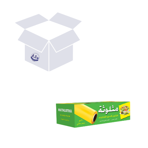 كرتون تغليف مثلوثة نايلون300 م 6 حبات