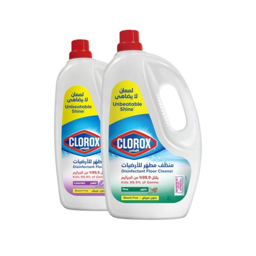 كلوركس منظف ومطهر أرضيات 3 لتر منوع