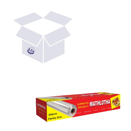 كرتون ورق قصدير مثلوثة 450 مم 6 حبة