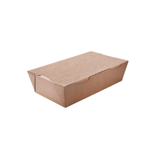 PL40 علب ورق كرافت بني مع غطاء متصل