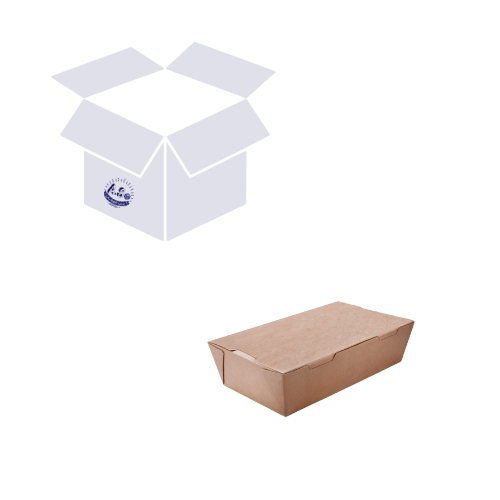 كرتون PL25 علب ورق كرافت بني مع غطاء متصل (200 حبة...